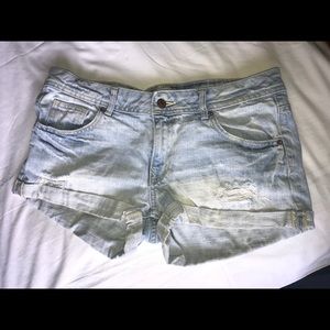 Denim Light Wash Shorts